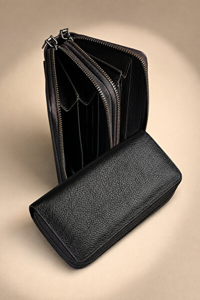 Mimodish Signature 4266 Genuine Leather Premium Large Size Multi-Compartment ...