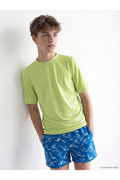 LC Waikiki Printed Boys' Swimwear Top