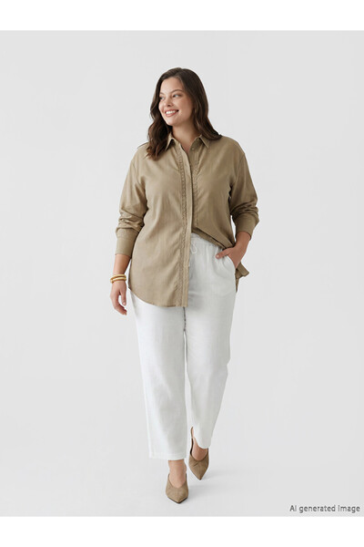 LC Waikiki Elastic Waist Loose Fit Women's Trousers