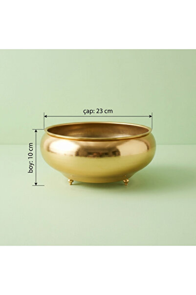 Generic Brand Vazo Dekor Gold Metal Vase Ufo Flower Pot Gondola Decorative Ta...