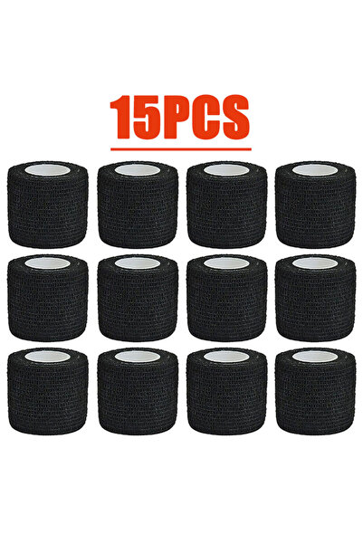Choice25 5cmX4.6m 15 Pcs 3/15/30/48Pcs Black Sport Self Adhesive Elastic Band...
