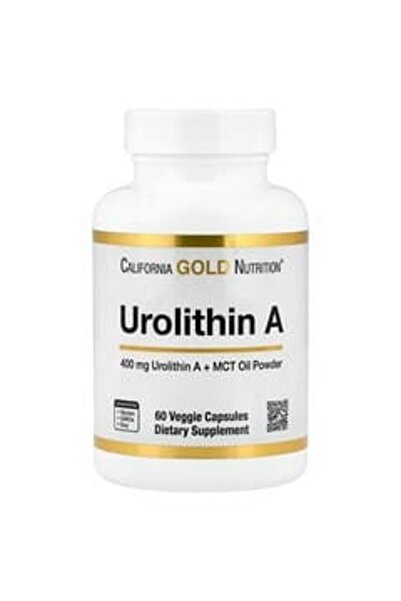 California Gold Nutrition , Urolithin A with MCT Oil Powder, 60 Veggie Capsules