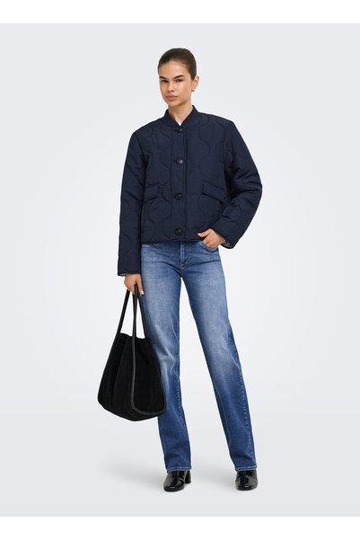 ONLY Navy Blue Women's Quilted Coat 1537369419-3924 Tcx