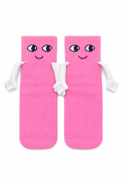 CARNAVAL SOCKS Șosete roz de carnaval pentru copii care se țin de mână