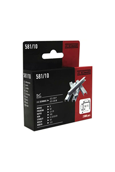 JC Schwarz Capse Zincate Pentru Capsator JC Schwarz, Tip 530, 10 mm, 2000 Bucăți