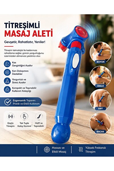 gaman Elektrikli El Tipi Masaj Aleti - Profesyonel Vücut Masaj Cihazı Boyun, ...