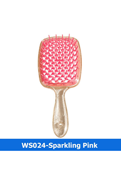 Choice Shiny Gold Pink 1 PCS Fluffy Air Cushion Scalp Massage Hair Brush Wide...