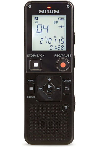Aiwa Ψηφιακός Φορητός Καταγραφέας για Εγγραφή σε Κάρτα Μνήμης