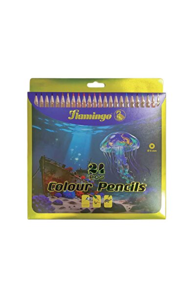 Flamingo 24 pcs Color Pencil Set, Assorted