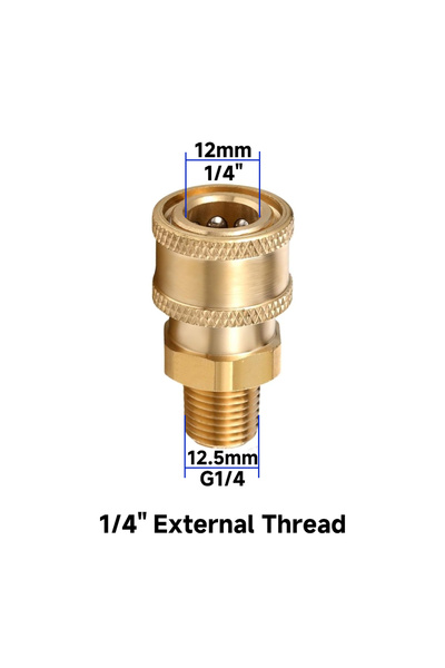 Choice B 1/4 Inch Pressure Washer Couplers Quick Connect Male Female Connecto...