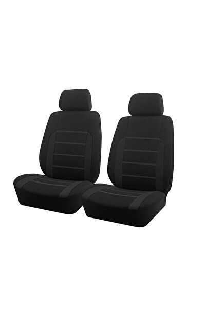 Choice Black 2 seat AUTOKING Universal Fabric Car Seat Covers Fit For Most Ca...