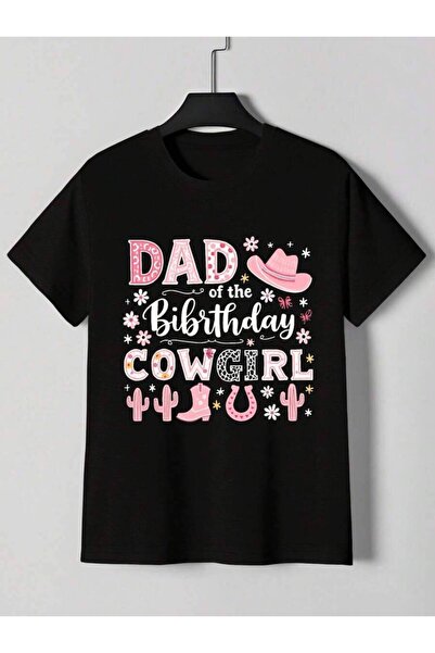 29CUN تي شيرت رجالي كاجوال بأكمام قصيرة من "Father Of The Birthday Girl" - نم...
