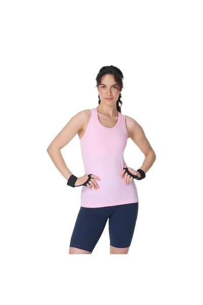 Sweaty Betty Athlete Seamless Workout Tank Kadın Pembe Tank Top KADIN TANK TOP