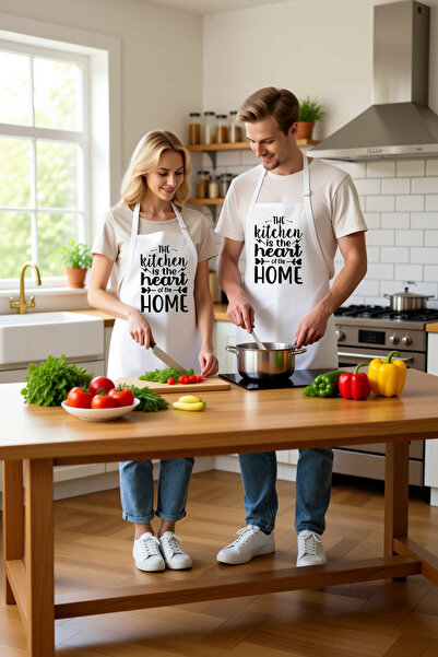 PayBuy Women's Unisex Chef Apron Kitchen Themed Printed Comfortable Cut with ...