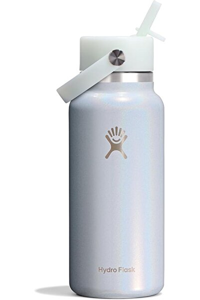 Hydro Flask Stainless Steel Insulated Water Bottle with Flexible Straw Lid an...