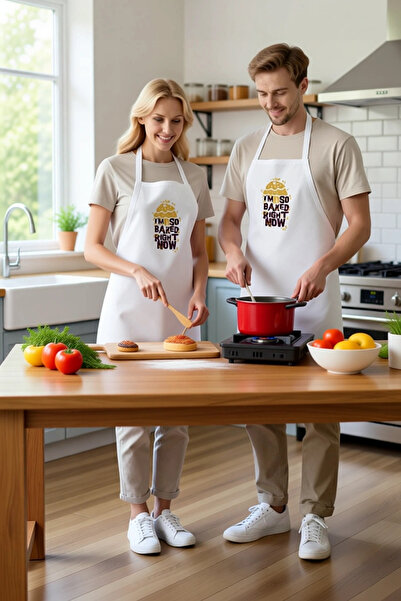 PayBuy Men's Unisex Kitchen Chef Apron Spiral Oven Printed Vintage Design Com...