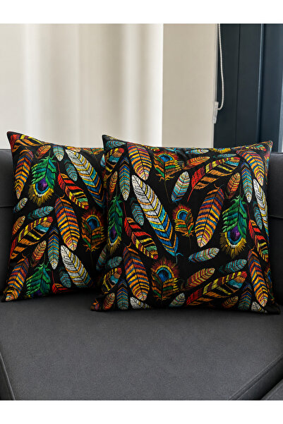 Eys Digital Printed Double-Sided Cotton Throw Pillow Cover – Hidden Zipper, L...