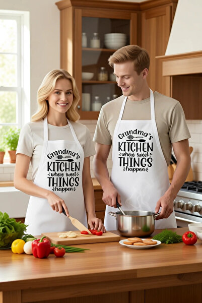 PayBuy Women's Unisex Kitchen Apron Family Memories Printed Nostalgia Design ...