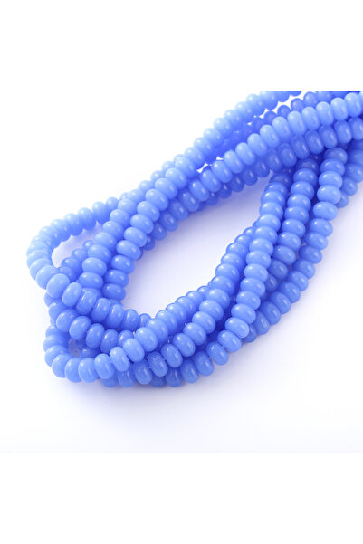 Choice4 004 76pcs Wheel Beads 5x8mm Hand String Glass Buddha Beads Smooth Fla...