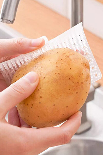 MOBEE Parmak Geçirilebilir Sebze Meyve Temizleme Patates Soyma Fırçası