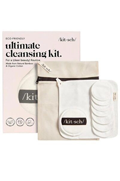 Kitsch Ultimate Cleansing Kit Complete Cleaning Set Round wipes, pads, laundr...