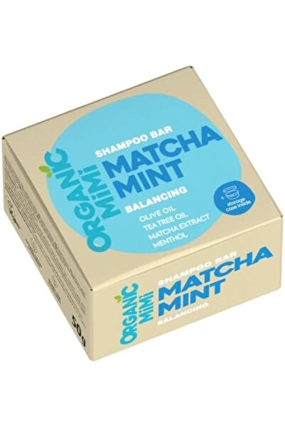 ORGANİC MİMİ Balancing Matcha Mint Shampoo Bar for Oily Hair – 50g, Vegan & E...