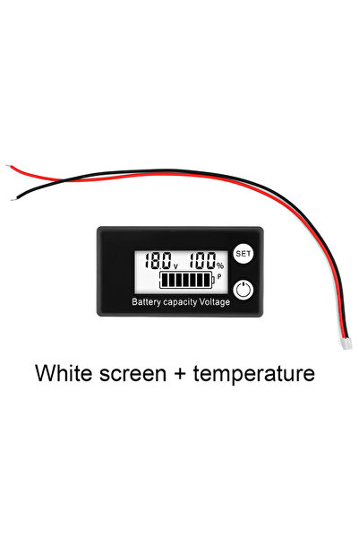 Choice الخيار ب: مؤشر سعة البطارية DC8-100V، عداد كهرباء رقمي بشاشة LCD، بطار...