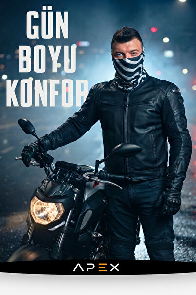 Zebra Desen Outdoor Terletmez Likralı Buff Boyunluk