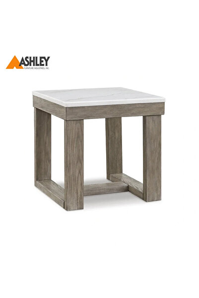 Ashley Industry Furniture طاولة جانبية LOYASKA باللون البني