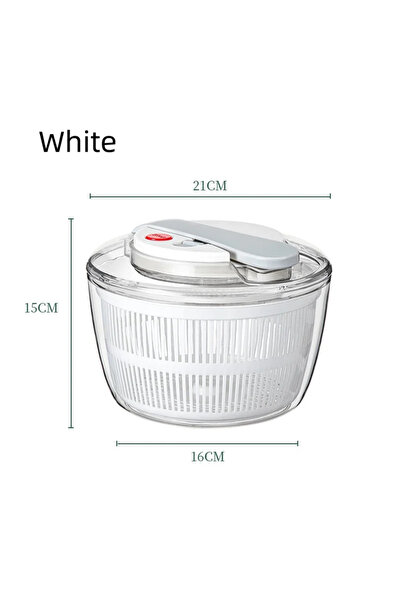 Choice DUTRIEUX White 1PC 3 Liters Multifunctional Vegetables Salad Spinner L...