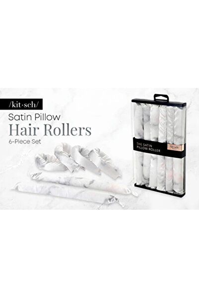 Kitsch The Satin Pillow Roller with Heatless Satin Curling Pillows - 6 Pieces...