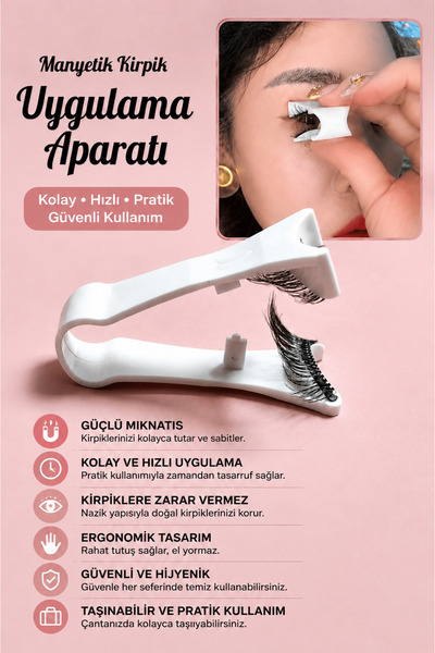 Nera Classy Manyetik Kirpik Uygulama Aparatı, Mıknatıslı Kirpik, Manyetik Kir...