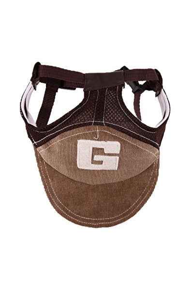 Choice 34-48cm Coffee Sun Hats Pet Supplies Breathable Baseball Dog Caps Trav...