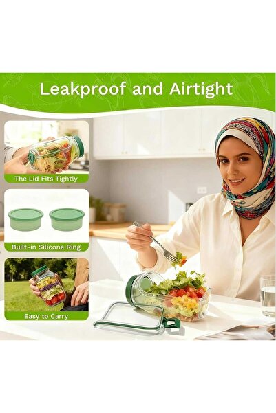 Crystal Drops Glass Salad Container