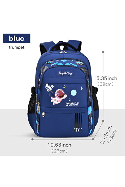 Choice6 Navy Blue Trumpet Elementary School Students Schoolbag Boys 1,2,3,4,5...
