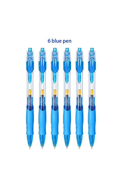 Choice 6 Blue pen 13/30pcs Retractable Gel Pens Set Black/Red/Blue Ink Ballpo...