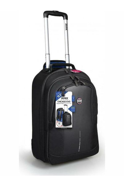 PORT DESIGNS Τσάντα λάπτοπ Chicago Evo 15.6 " με ροδάκια, Μαύρη