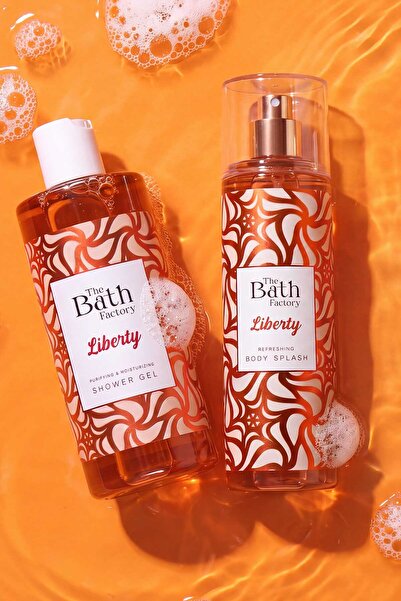 THE BATH FACTORY Liberty Duş Jeli ve Vücut Spreyi 2'li Set