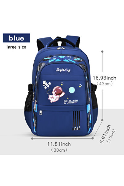 Choice7 Treasure Blue Large Elementary School Students Schoolbag Boys 1,2,3,4...
