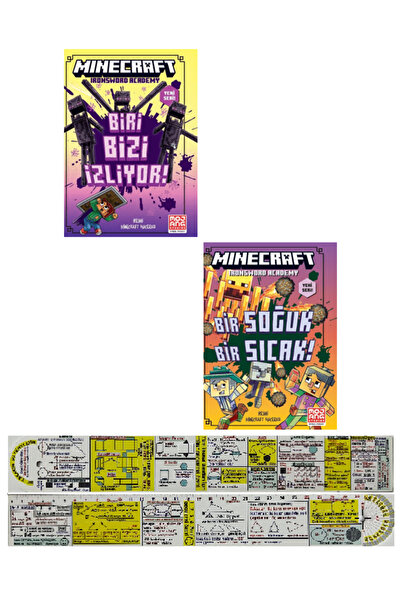 XLibris Minecraft Ironsword Academy 2 Kitap Set / Biri Bizi İzliyor - Bir Soğ...
