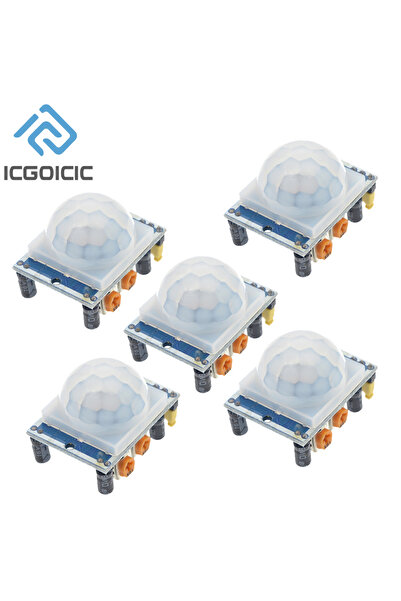 Choice5 ICGOICIC 5pcs HC-SR501 1-10pcs HC-SR501 Adjust IR Pyroelectric Infrar...