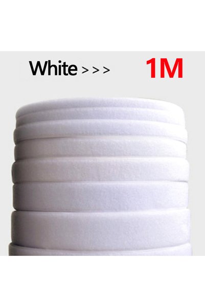 Choice1 20mm Wide White 1Meter White 1/3/5m Sew on Hook and Loop Tape Non-Adh...