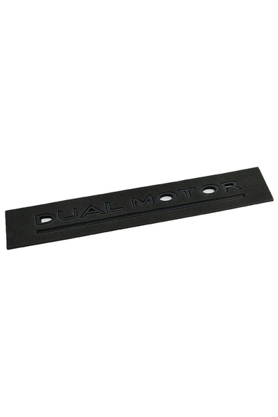 Choice Matte Black 3D ABS Chrome Red Line Black Logo DUAL MOTOR Emblem Letter...