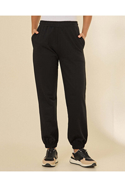 REDTAG Women Black Active Jogger