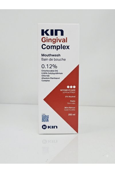 KIN Apă de gură cu clorhexidină pentru gingii, 250 ml