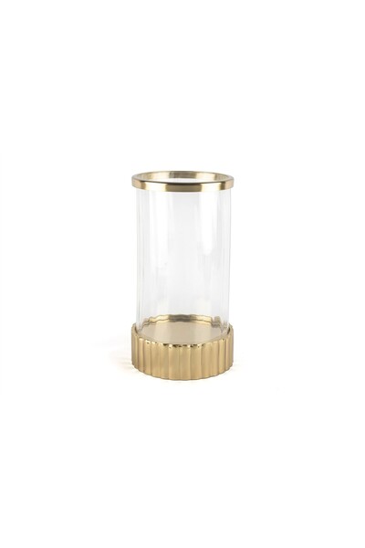 Mikasa Moor Gold Standlı Cam Mumluk 17x31cm