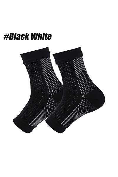 Choice L/XL Black White 1Pair Neuropathy Socks for Men Women, Soothe Compress...