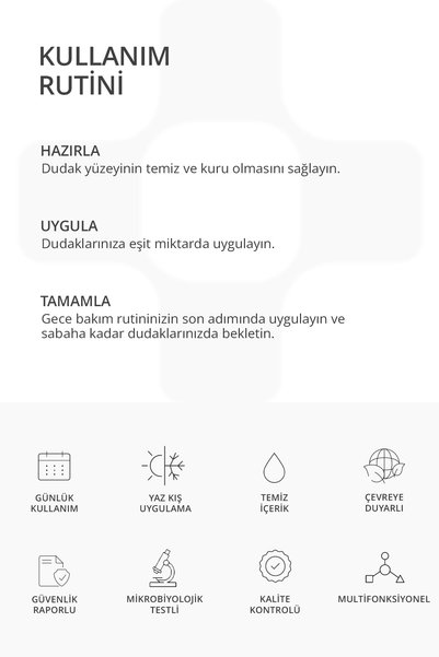 Lien Beaute Cocoon Dudak Derinlemesine Nemlendirici Besleyici Tazeleyici Pürüzsüzleştirici Gece Bakım Maskesi Lip Mask Mavi Papatya Hint Yağı Shea Yağı E Vitamini