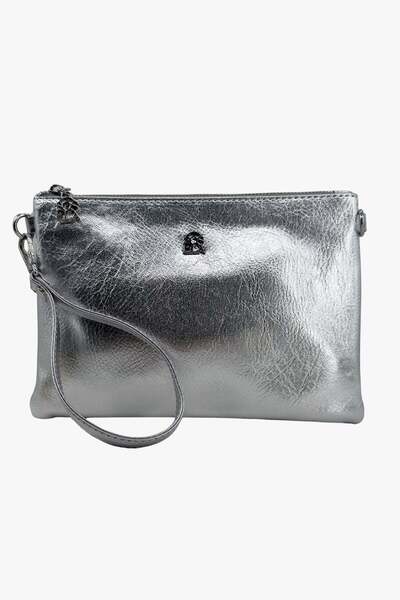 SOSELA 67-6019.3 Women's Silver Portfolio Bag