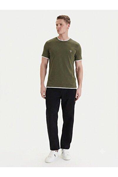 Guess YEŞİL LOGOLU ERKEK T-SHIRT